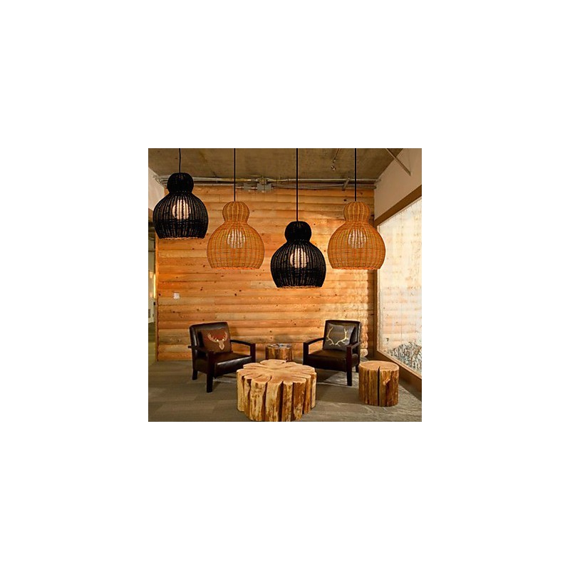 Kronleuchter aus Hyazinthenrattan