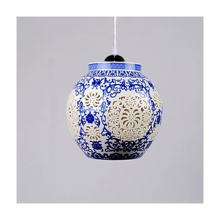 Retro Keramik lampe lampe Treppe Blau Single Head Kronleuchter Kreative Retro Keramik lampe lampe Treppe Blau Single Head Kronleuchter Kreative