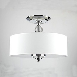 Moderne, stilvolle Pendelleuchte mit 3 Lichtern und Flanell-Lampenschirm