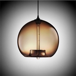 Retro Kreative Einkopf Glas Pendelleuchte Cafe Im Goldfischglas