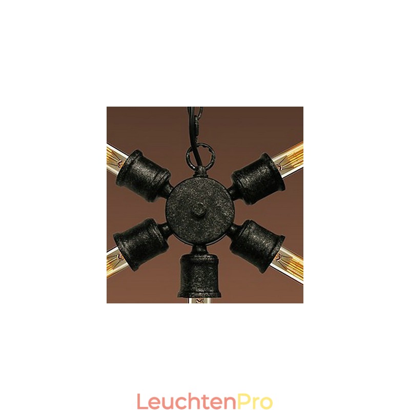 Pendelleuchte aus Metall im Retro-Stil