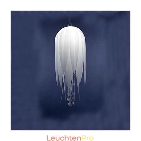 Pendelleuchte Modern Minimalistisch Weiß 1 Licht Metall und