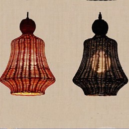 Kronleuchter aus Hyazinthenrattan