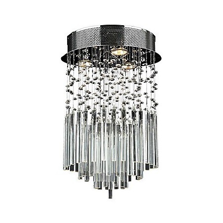 Moderne zeitgenössische Kristall galvanisierte Metall Flush Mount Moderne zeitgenössische Kristall galvanisierte Metall Flush Mount