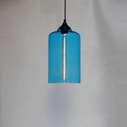 Flaschendesign-Anhänger 1 Licht Prägnante Eisenmalerei