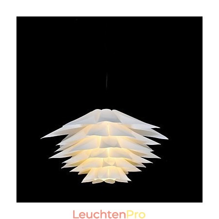 Moderne Pendelleuchte mit zeitgenössischer Malerei