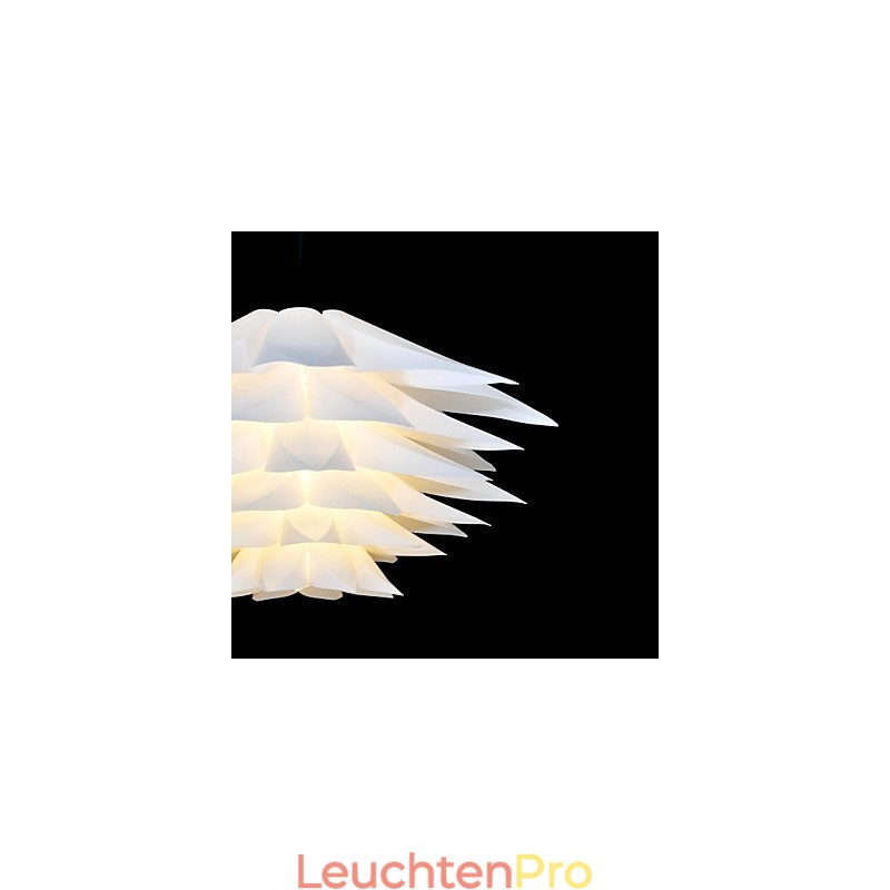 Moderne Pendelleuchte mit zeitgenössischer Malerei