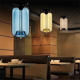 Retro Kreative Einkopf Glas Pendelleuchte Cafe Im Goldfischglas