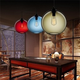 Retro Kreative Einkopf Glas Pendelleuchte Cafe Im Goldfischglas