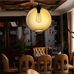 Retro Kreative Einkopf Glas Pendelleuchte Cafe Im Goldfischglas