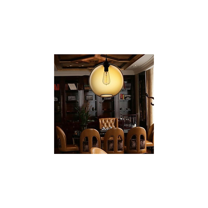 Retro Kreative Einkopf Glas Pendelleuchte Cafe Im Goldfischglas