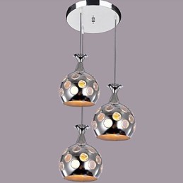 Moderne, zeitgenössische Pendelleuchte im Insel-Mini-Stil mit galvanisierter Beschichtung