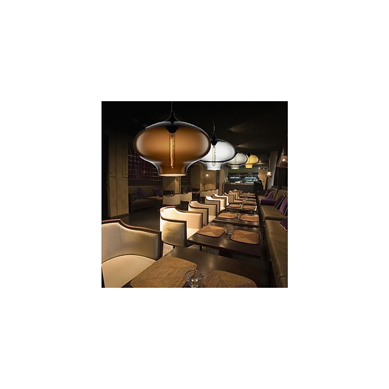 Retro Kreative Einkopf Glas Pendelleuchte Cafe Im Goldfischglas