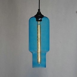 Moderne Glas-Pendelleuchte im braunen Blasen-Design