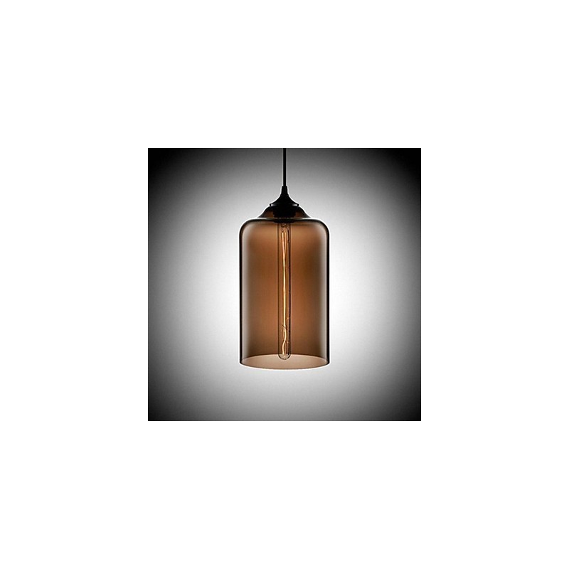 Flaschendesign-Anhänger 1 Licht Prägnante Eisenmalerei