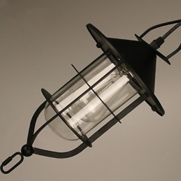 Pendelleuchte aus Metall im Mini-Retro-Stil