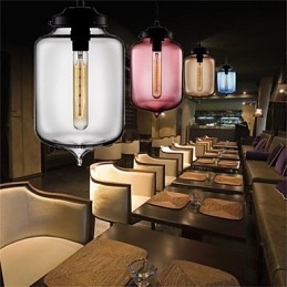 Retro Kreative Einkopf Glas Pendelleuchte Cafe Im Goldfischglas