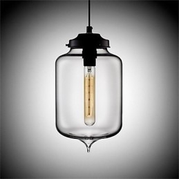 Retro Kreative Einkopf Glas Pendelleuchte Cafe Im Goldfischglas