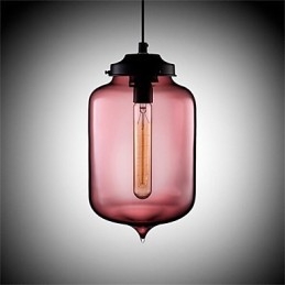 Retro Kreative Einkopf Glas Pendelleuchte Cafe Im Goldfischglas