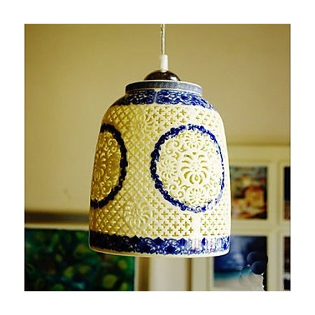 Retro Keramik lampe lampe Treppe Blau Single Head Kronleuchter Kreative Retro Keramik lampe lampe Treppe Blau Single Head Kronleuchter Kreative