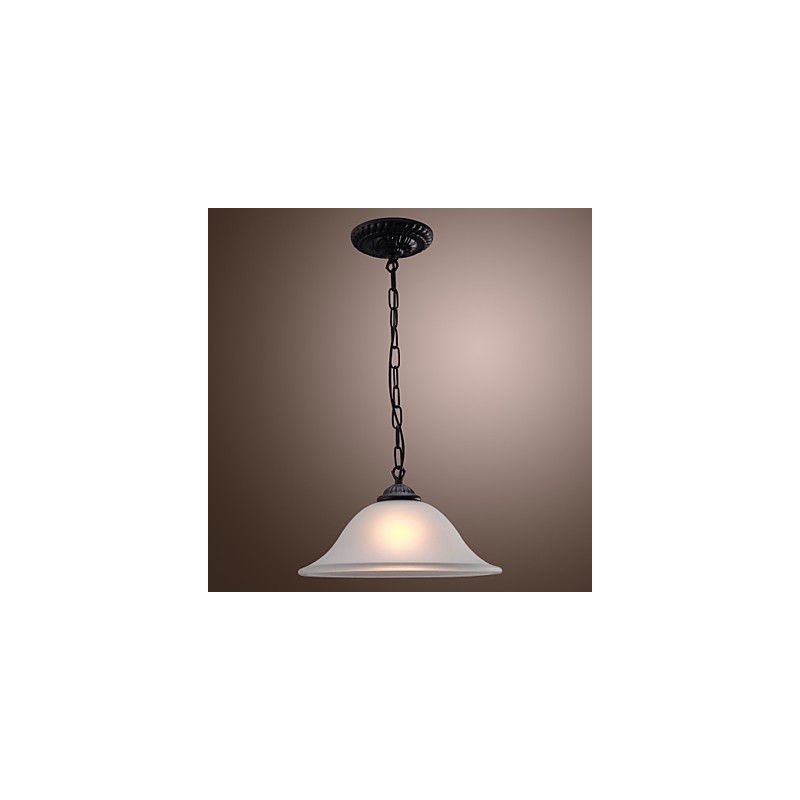 Traditionelle, klassische Pendelleuchte im Mini-Schalen-Stil in Bronze