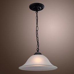 Traditionelle, klassische Pendelleuchte im Mini-Schalen-Stil in Bronze