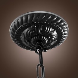 Traditionelle, klassische Pendelleuchte im Mini-Schalen-Stil in Bronze
