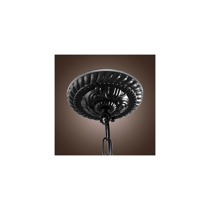 Traditionelle, klassische Pendelleuchte im Mini-Schalen-Stil in Bronze