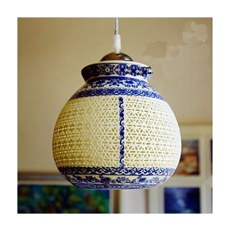 Retro Keramik lampe lampe Treppe Blau Single Head Kronleuchter Kreative Retro Keramik lampe lampe Treppe Blau Single Head Kronleuchter Kreative