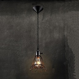 Amerikanischen Land Industrielle Wind Lampe Retro Kleine Kronleuchter Eisen Käfig