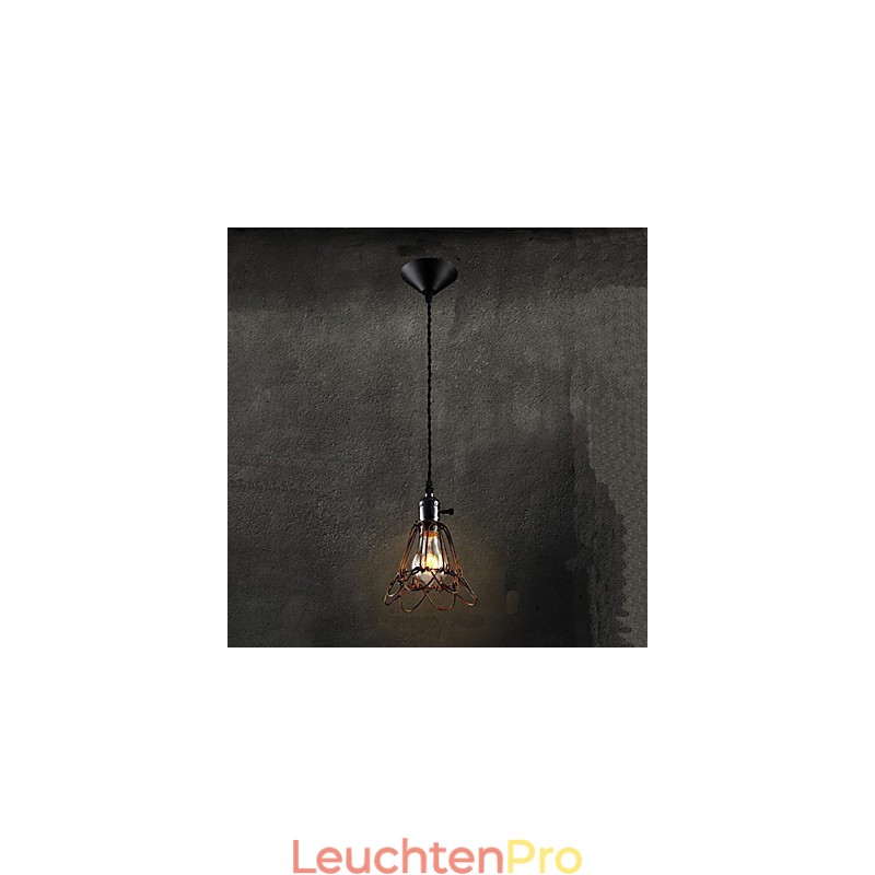 Amerikanischen Land Industrielle Wind Lampe Retro Kleine Kronleuchter Eisen Käfig