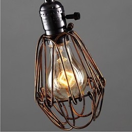 Amerikanischen Land Industrielle Wind Lampe Retro Kleine Kronleuchter Eisen Käfig