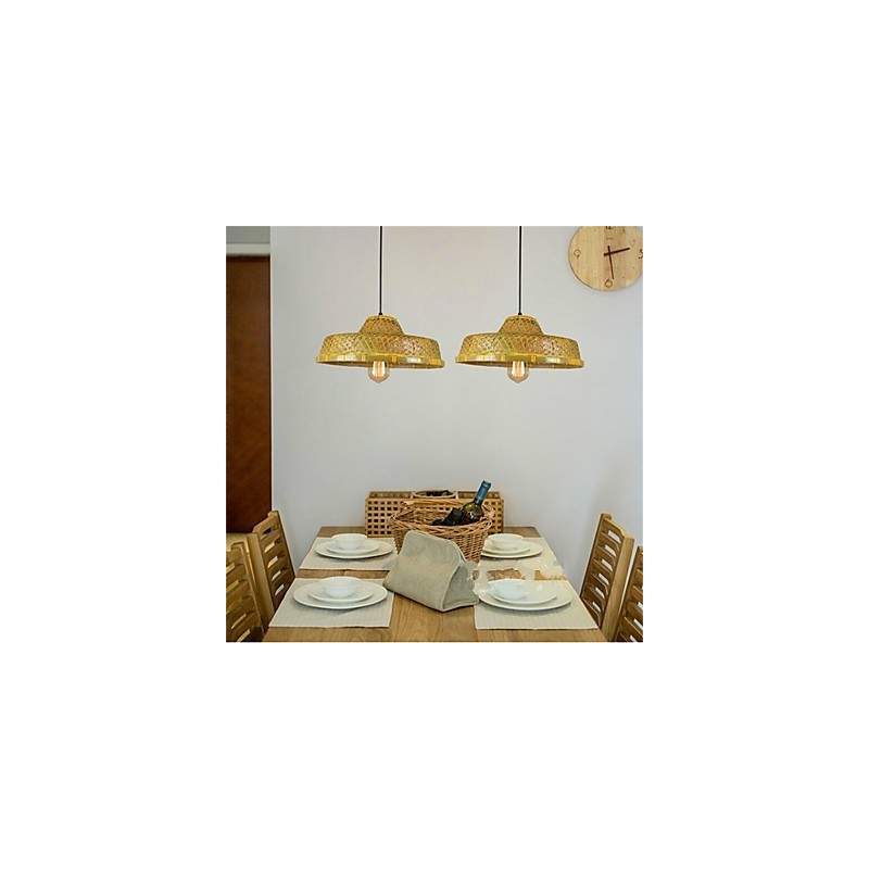 1 Kopf des Americange Museum Creative Bamboo Strohhut Light Simple