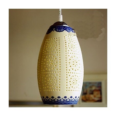 Retro Keramik lampe lampe Treppe Blau Single Head Kronleuchter Kreative Retro Keramik lampe lampe Treppe Blau Single Head Kronleuchter Kreative