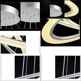 Pendelleuchte Runder Deckenleuchter Milchig Acryl Deckenleuchten mit Einzelring