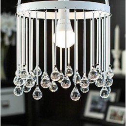 Moderne zeitgenössische traditionelle klassische Kristall Mini-Stil Malerei Metall Pendelleuchte