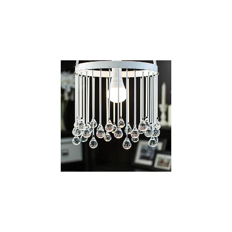 Moderne zeitgenössische traditionelle klassische Kristall Mini-Stil Malerei Metall Pendelleuchte