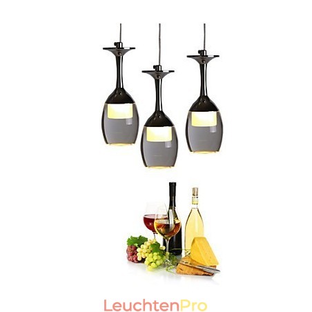 Pendelleuchten 3 Lichter Runde Rückplatte Moderne Zeitgenössische Metall