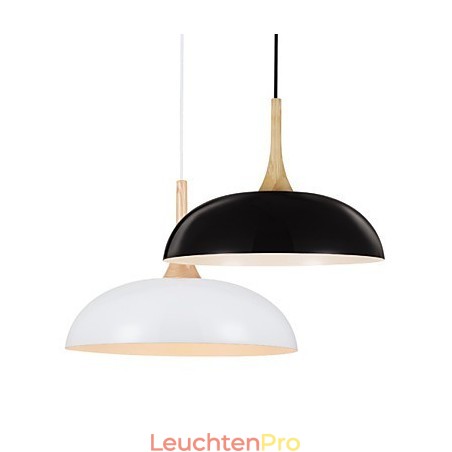 Mini Künstlerische Pendelleuchte 1 Licht Moderne Schlichtheit Schwarz Weiß Finish Aluminium & Holz Droplight Mini Künstlerische Pendelleuchte 1 Licht Moderne Schlichtheit Schwarz Weiß Finish Aluminium & Holz Droplight