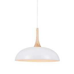Mini Künstlerische Pendelleuchte 1 Licht Moderne Schlichtheit Schwarz Weiß Finish Aluminium & Holz Droplight
