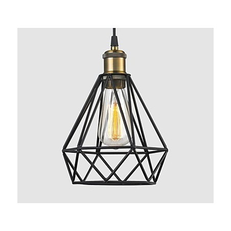 Industrielle Draht Käfig Pendelleuchte Cafe Loft Lager Beleuchtung schwarzes Kabel Industrielle Draht Käfig Pendelleuchte Cafe Loft Lager Beleuchtung schwarzes Kabel