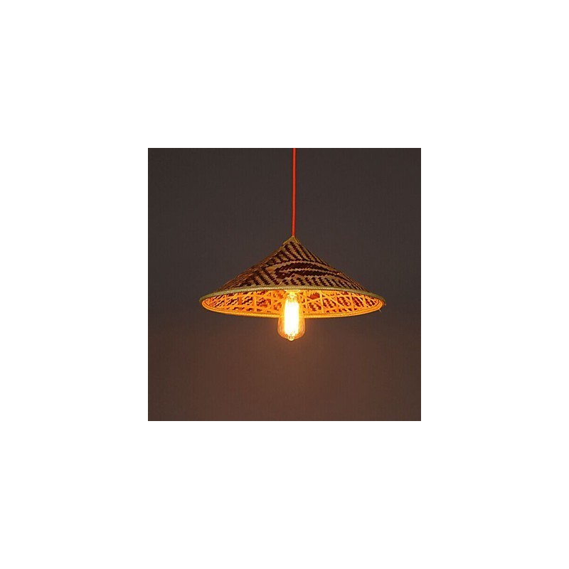 Bambushut Kronleuchter Kronleuchter Lampe Fisch Menschen Hüte