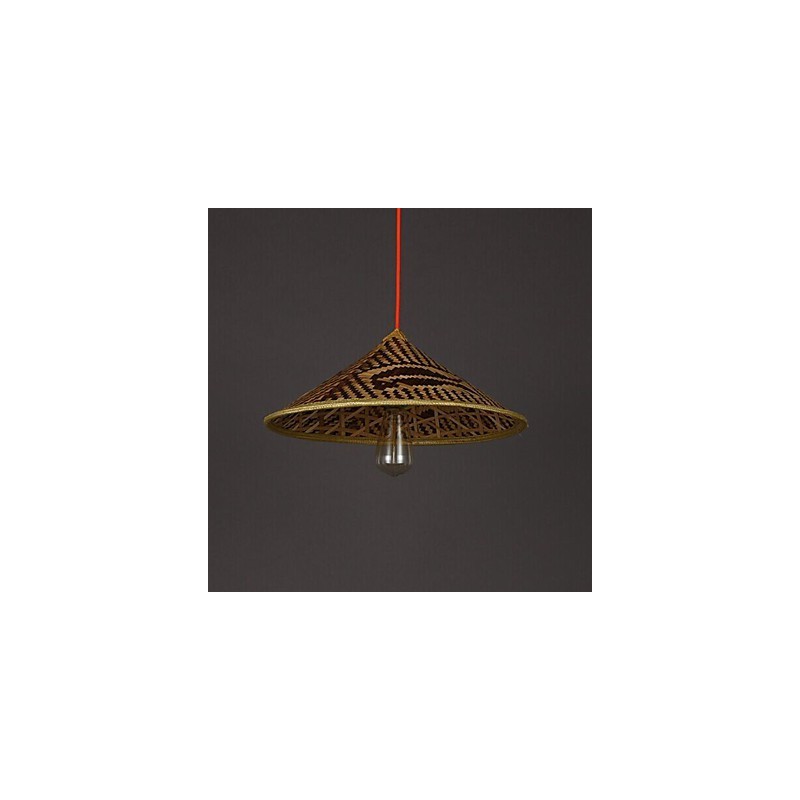 Bambushut Kronleuchter Kronleuchter Lampe Fisch Menschen Hüte