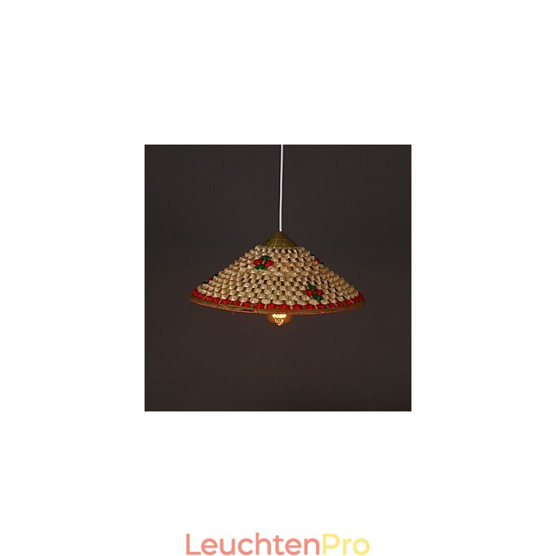 Kaffee Bambus Hüte Hut Kronleuchter Lampe