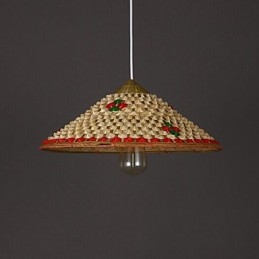Kaffee Bambus Hüte Hut Kronleuchter Lampe