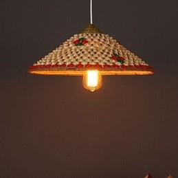 Kaffee Bambus Hüte Hut Kronleuchter Lampe
