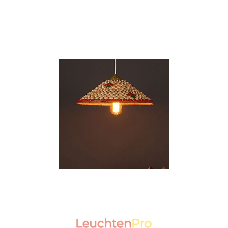 Kaffee Bambus Hüte Hut Kronleuchter Lampe