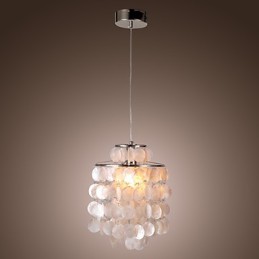 Moderne Pendelleuchte im zeitgenössischen Mini-Stil aus Chrom