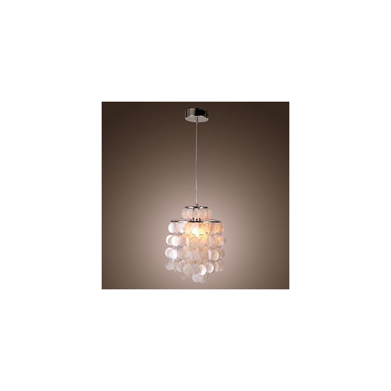 Moderne Pendelleuchte im zeitgenössischen Mini-Stil aus Chrom