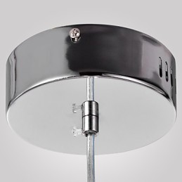 Moderne Pendelleuchte im zeitgenössischen Mini-Stil aus Chrom